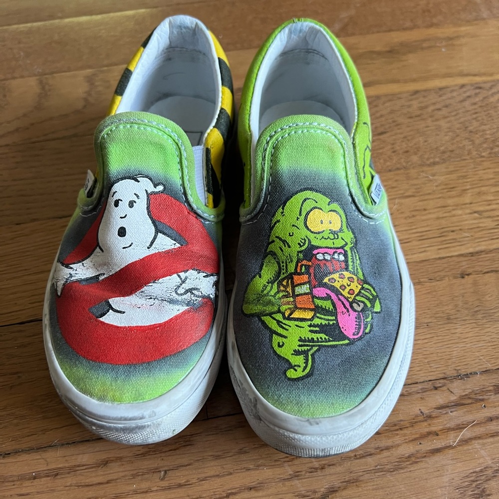 Kids Custom Ghostbusters Vans